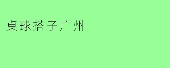 桌球搭子广州