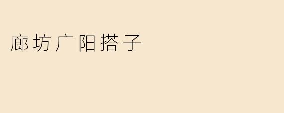 廊坊广阳搭子