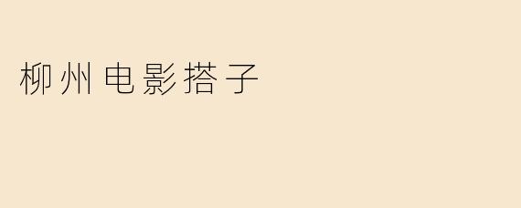 柳州电影搭子