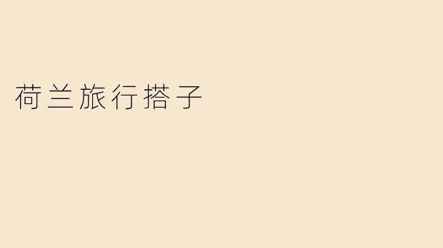 荷兰旅行搭子