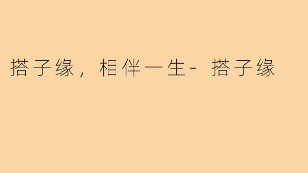 搭子缘，相伴一生-搭子缘