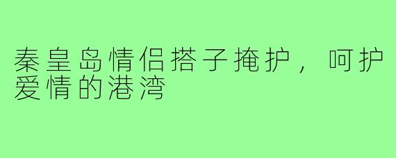 秦皇岛情侣搭子掩护,呵护爱情的港湾
