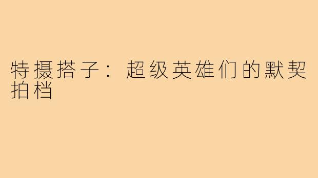 特摄搭子：超级英雄们的默契拍档