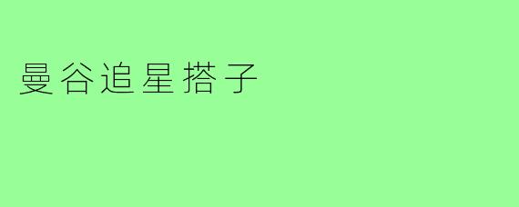 曼谷追星搭子