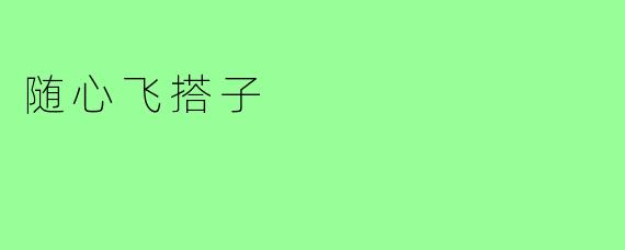 随心飞搭子
