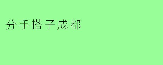 分手搭子成都