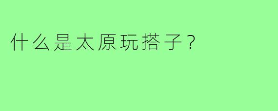什么是太原玩搭子？