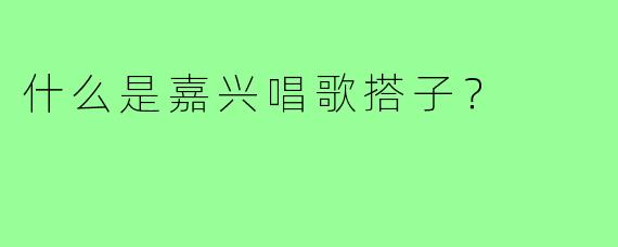 什么是嘉兴唱歌搭子？