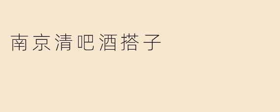 南京清吧酒搭子