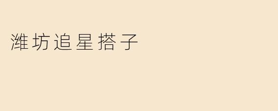 潍坊追星搭子是什么意思？