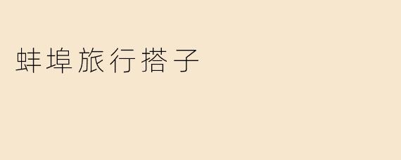 蚌埠旅行搭子