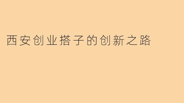 西安创业搭子的创新之路