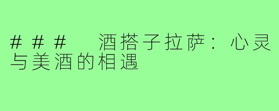 ### 酒搭子拉萨：心灵与美酒的相遇