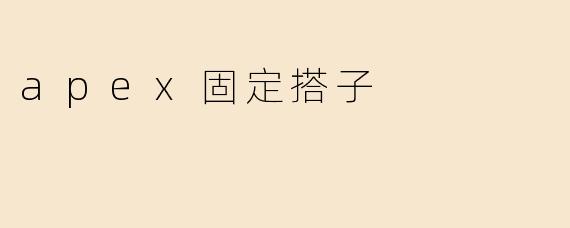 apex固定搭子