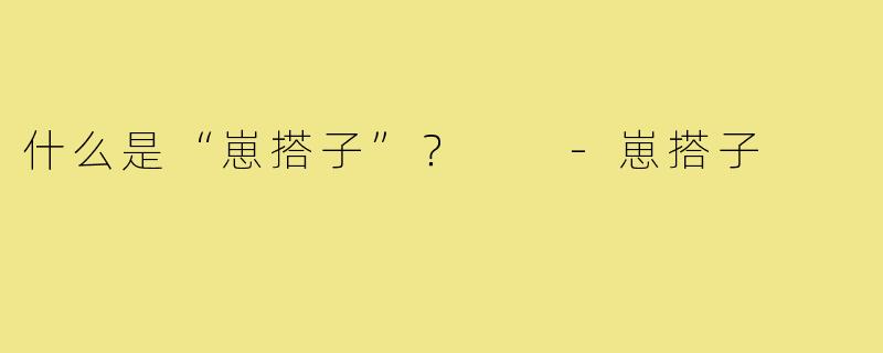 什么是“崽搭子”？  -崽搭子