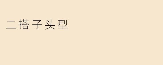 二搭子头型