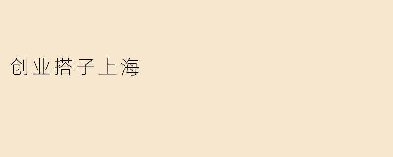 创业搭子上海