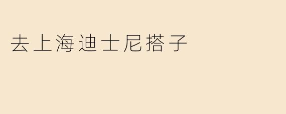 去上海迪士尼搭子