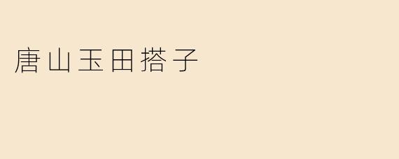 唐山玉田搭子