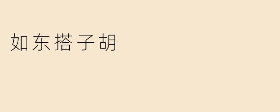 如东搭子胡