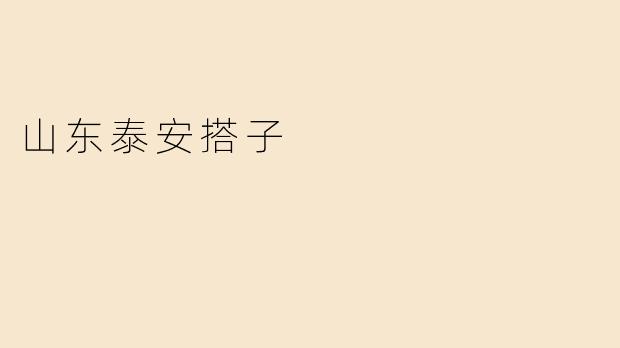 山东泰安搭子