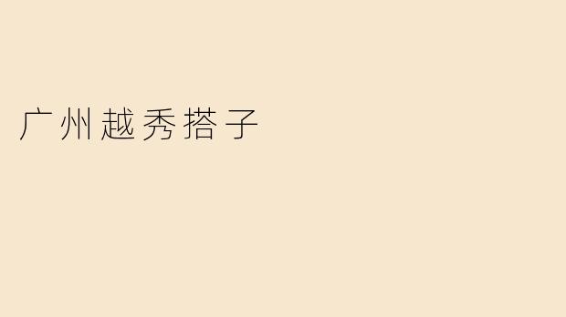 广州越秀搭子