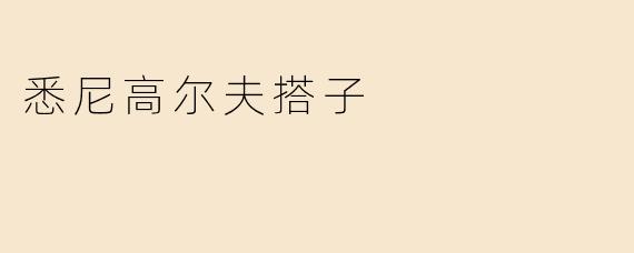 悉尼高尔夫搭子
