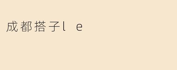 成都搭子le