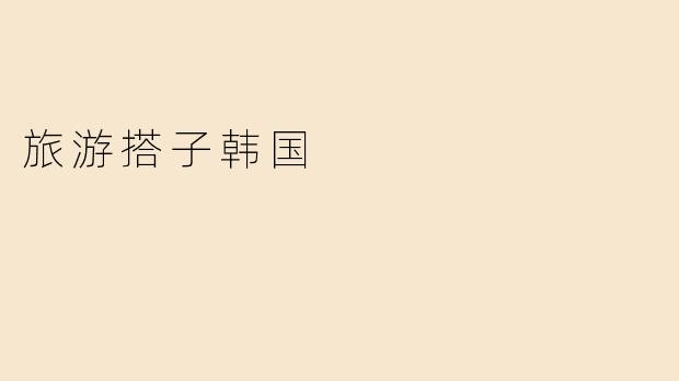 旅游搭子韩国