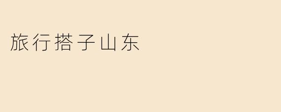 旅行搭子山东