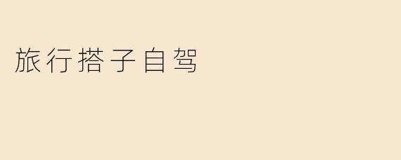 旅行搭子自驾