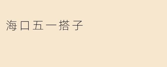 海口五一搭子