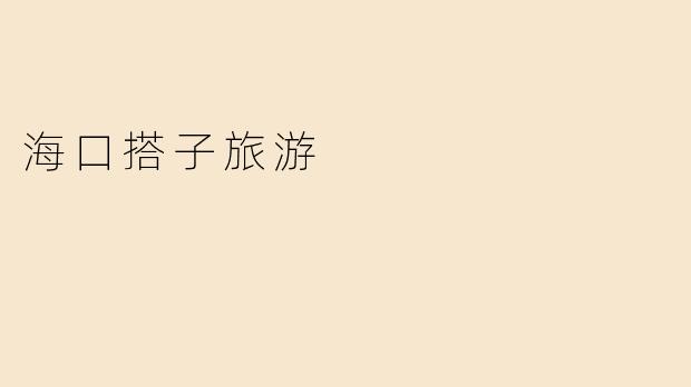 海口搭子旅游