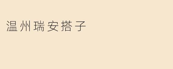 温州瑞安搭子