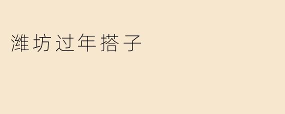 潍坊过年搭子