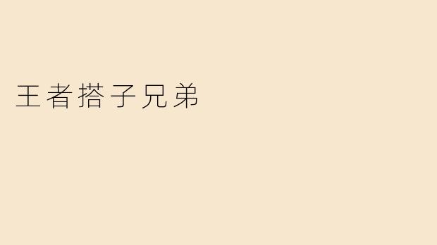 王者搭子兄弟