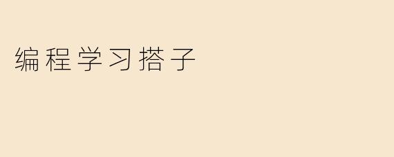 编程学习搭子