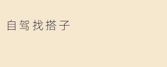 自驾找搭子