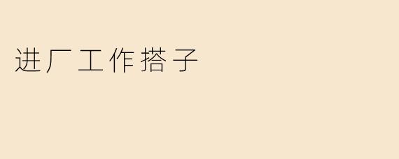 ### 进厂工作搭子：协作与发展的新模式