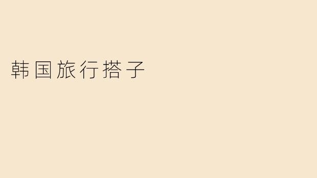 韩国旅行搭子