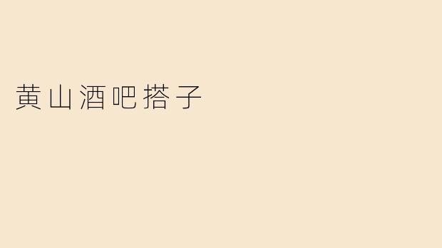 黄山酒吧搭子
