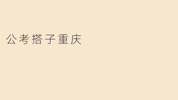 公考搭子重庆