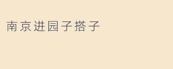南京进园子搭子