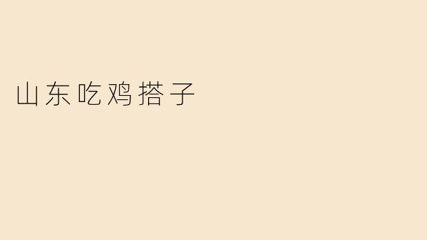 山东吃鸡搭子