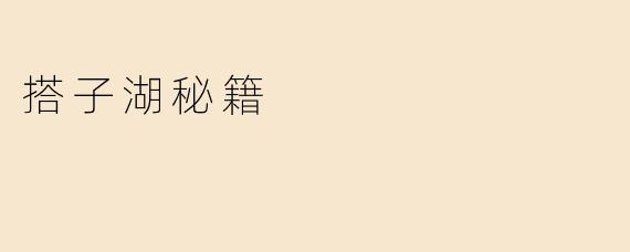 搭子湖秘籍是什么？****