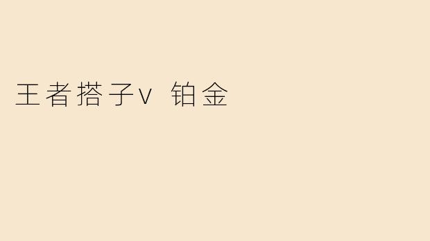 王者搭子与铂金段位的区别是什么？**