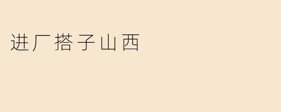 进厂搭子山西