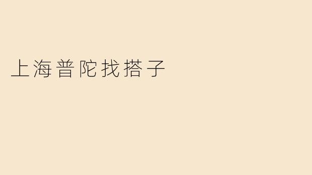 上海普陀找搭子