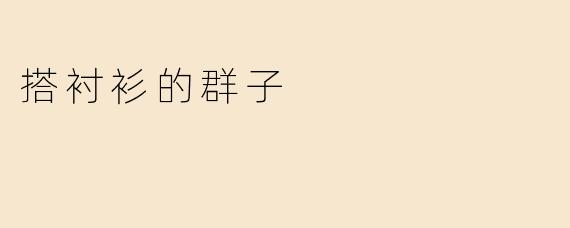 搭衬衫的群子