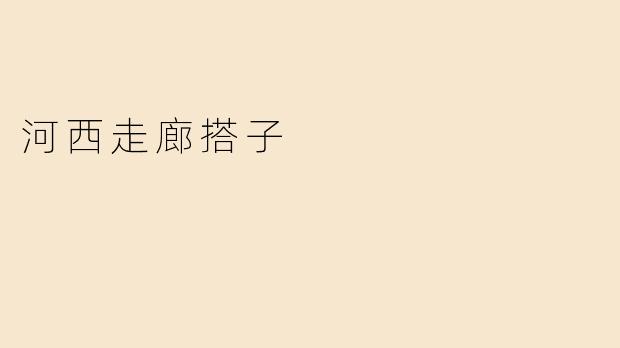 河西走廊搭子的独特魅力与文化传承